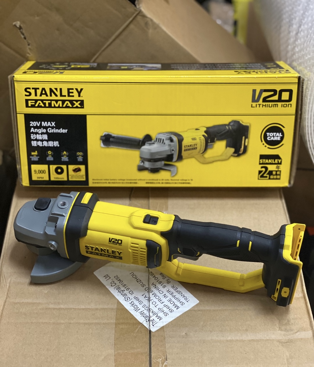 Power Tools Stanley - 20V Rechargeable Angle Grinder for Stanley