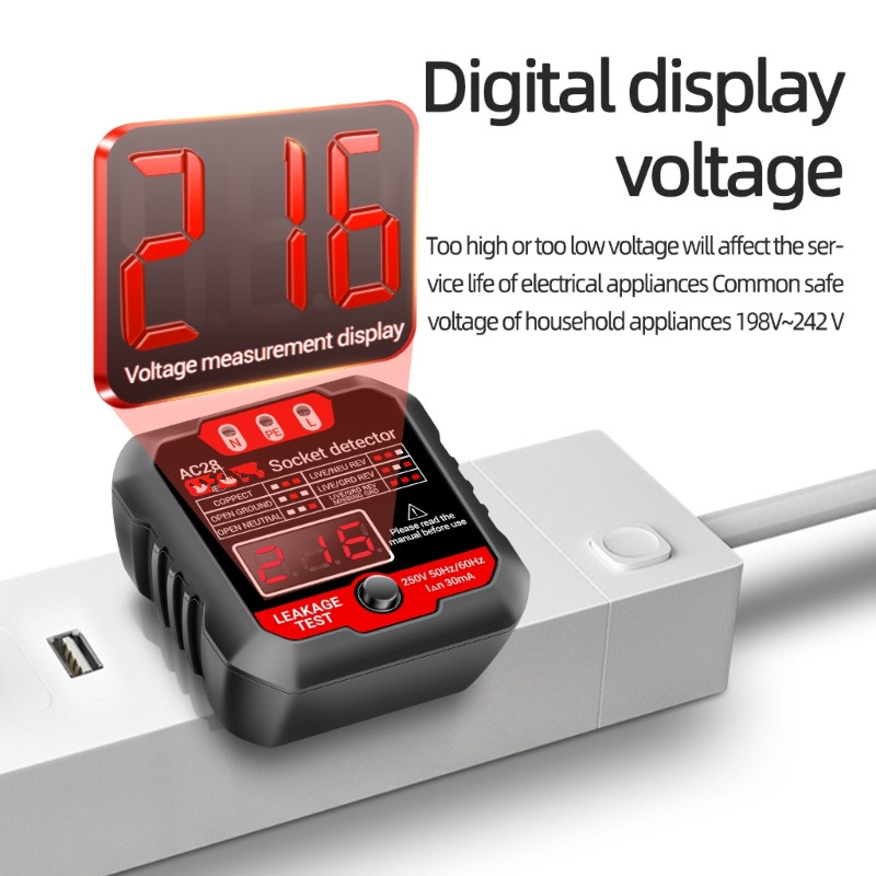 Power Tools Voltage - ANENG AC28 Socket Detector US/EU Universal