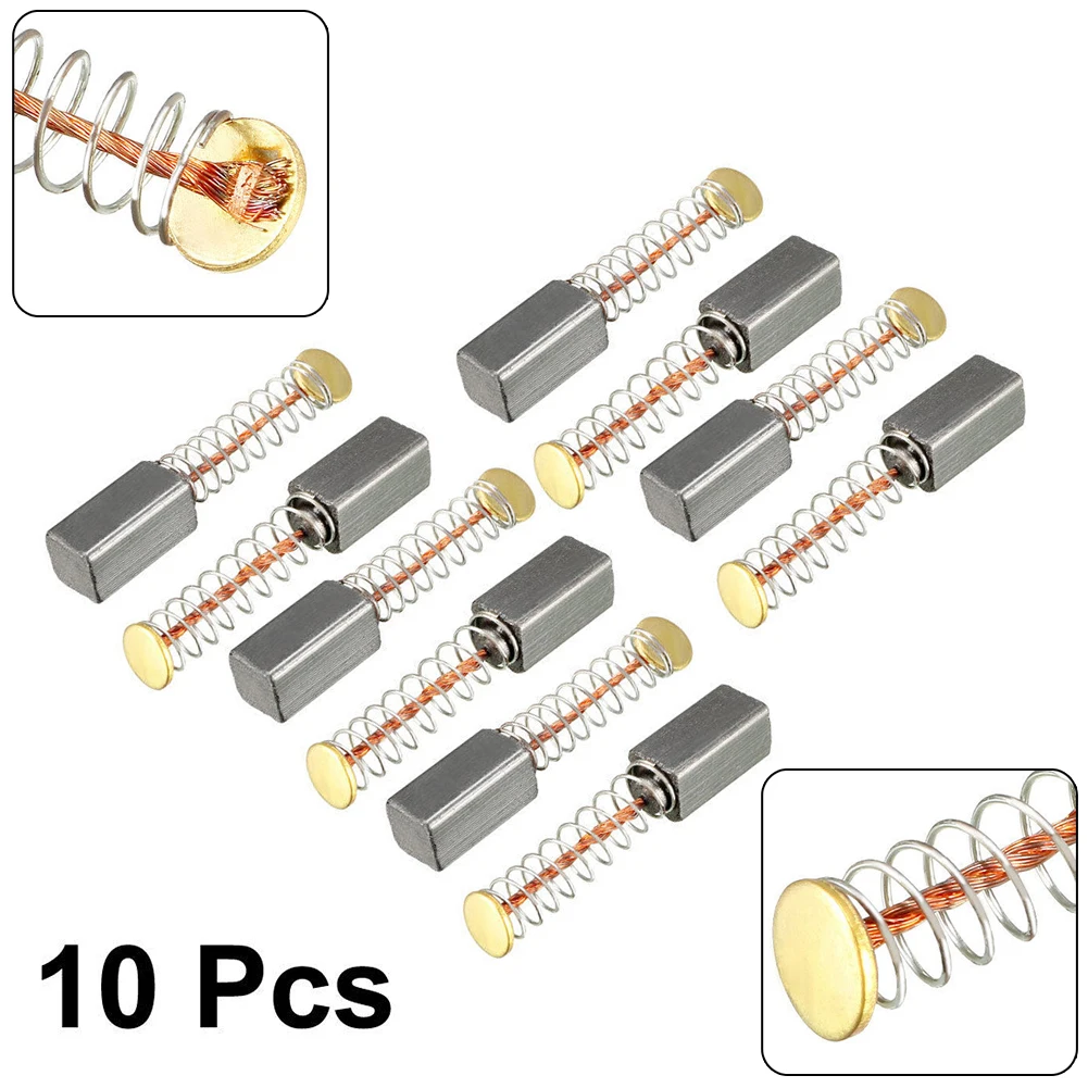 Power Quality Tools - 10pcs Carbon Brush Carbon 10*5*5mm For