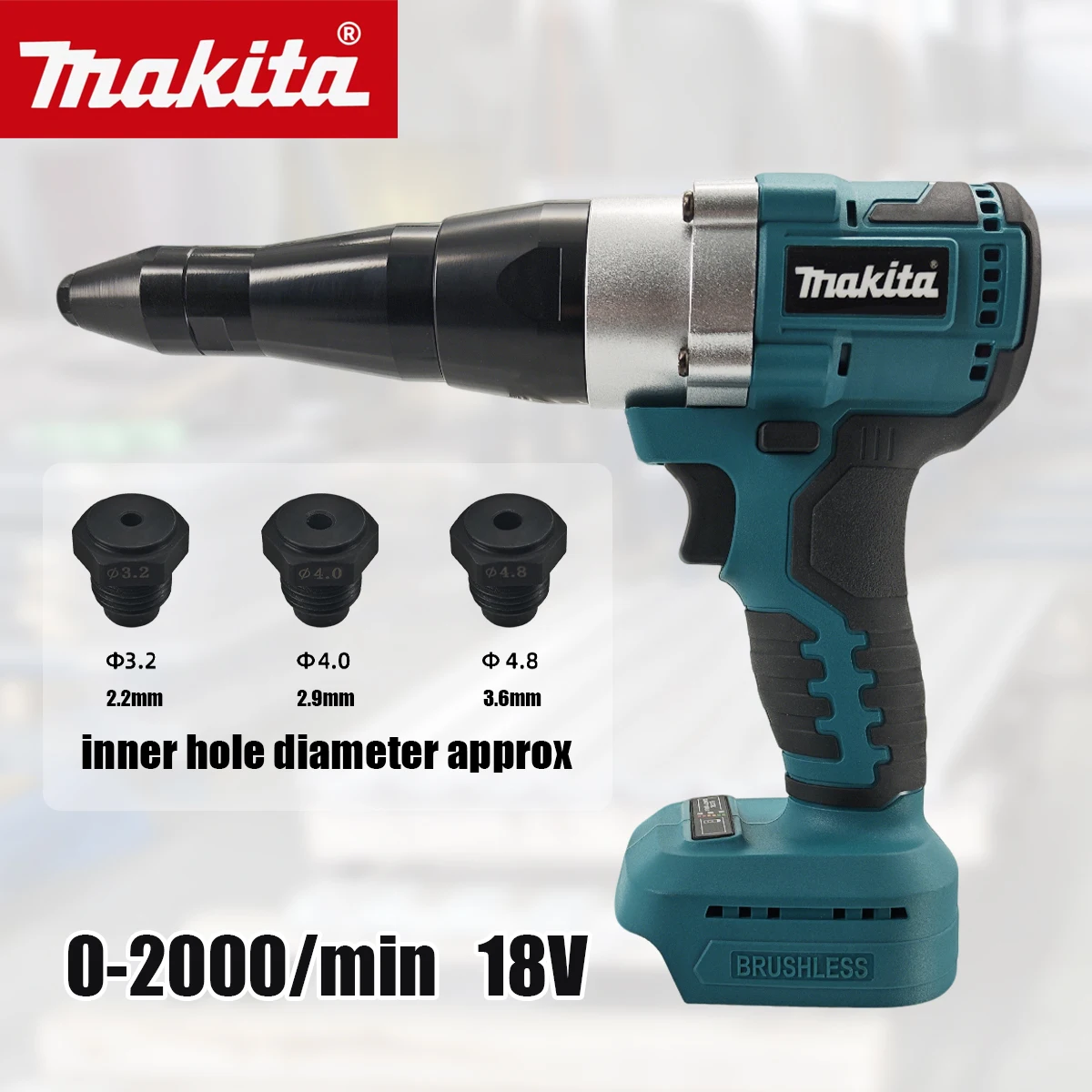 Power Tools Review - Makita Cordless Brushless Electric Rivet Gun