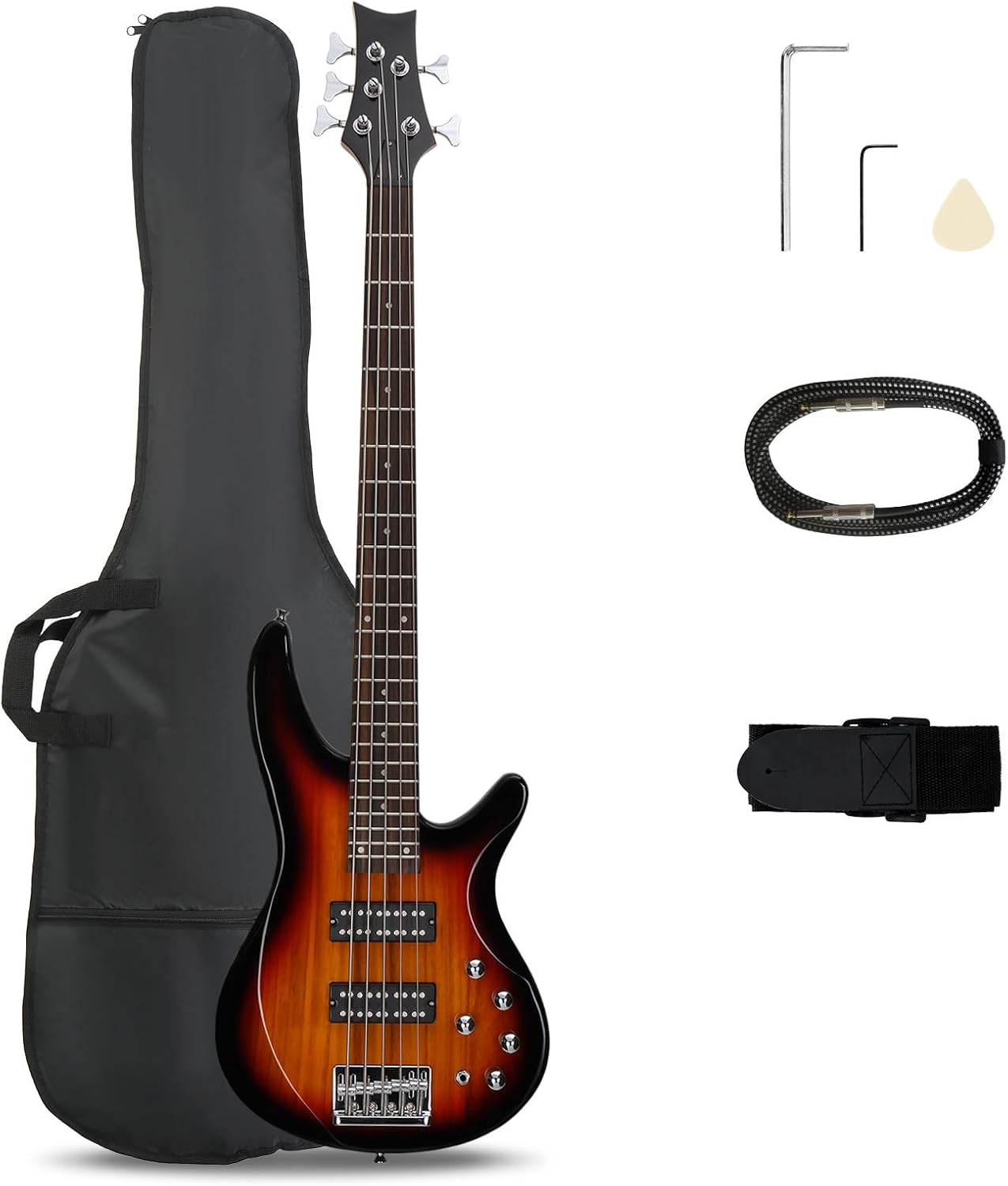 Bag Power Tools - 5-String Electric Bass Guitar, Full Size