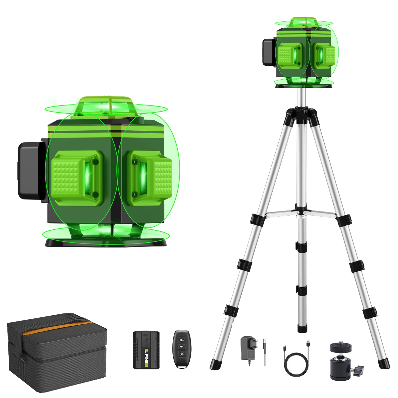 Power Tools In Construction - LFINE Self-Leveling Laser Level HD Power