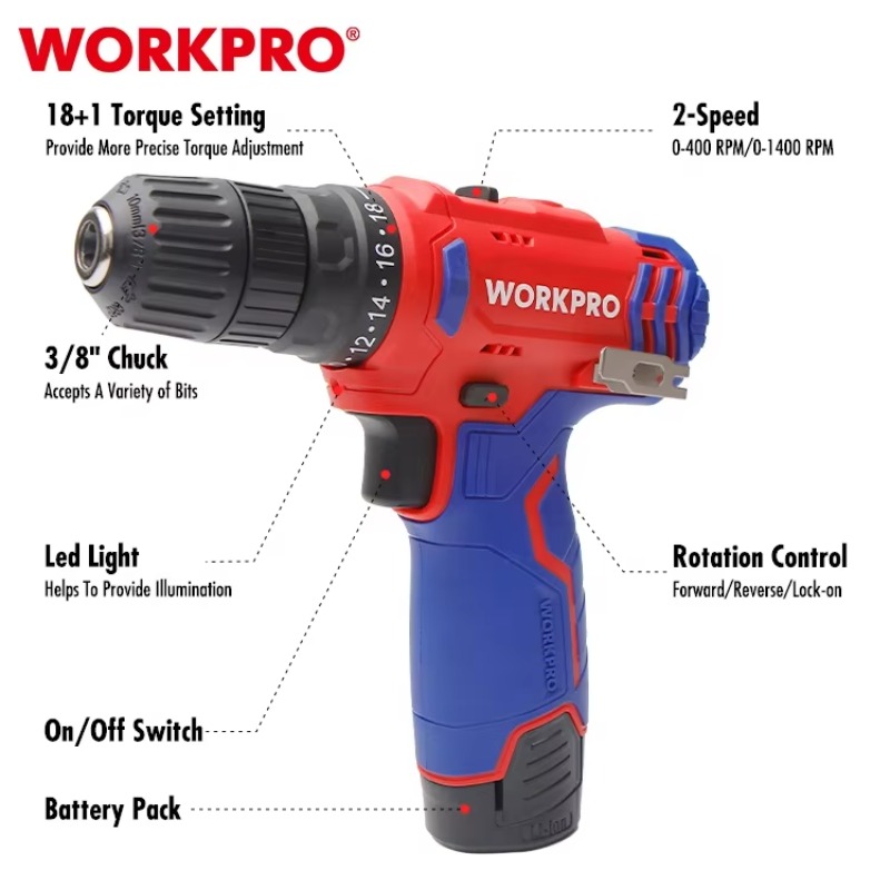 12V 10mm Cordless Drill Cordle - Power Tools Cordless ulasan dan harga