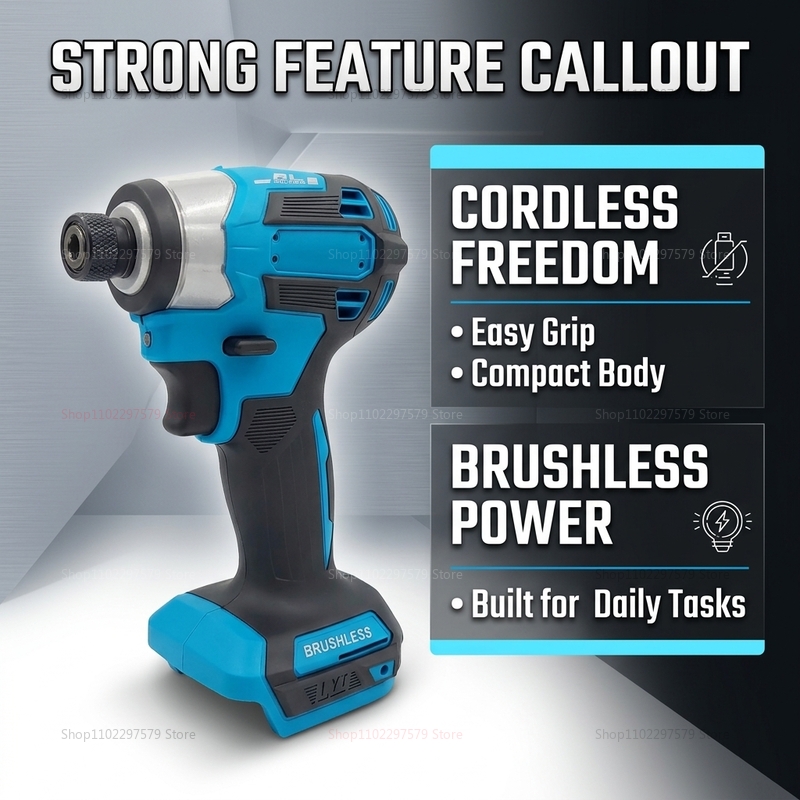 Cordless Brushless Impact Powe - Power Tools In Construction ulasan dan harga
