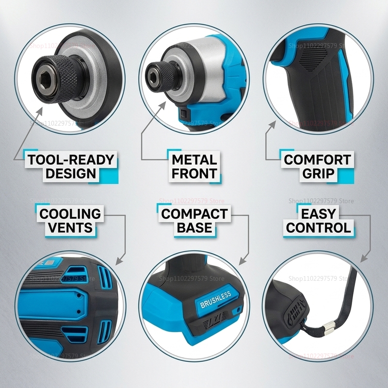 Cordless Brushless Impact Powe - Power Tools In Construction ulasan dan harga