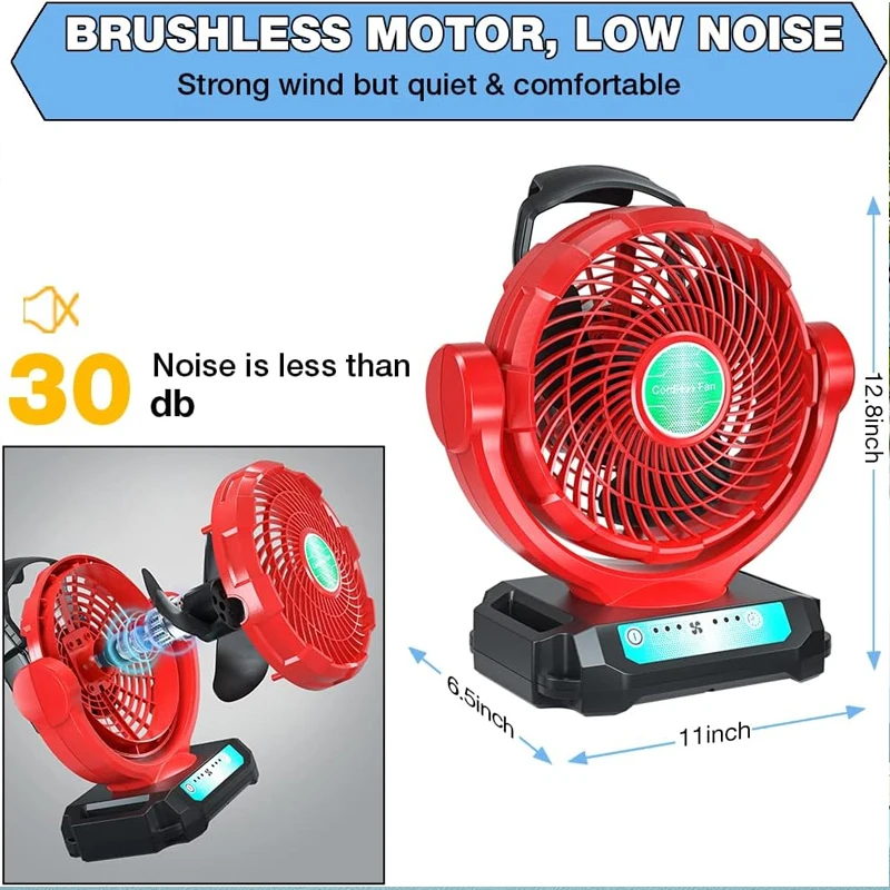 Cordless Fan For Milwaukee 18V - Power Tools In Construction ulasan dan harga