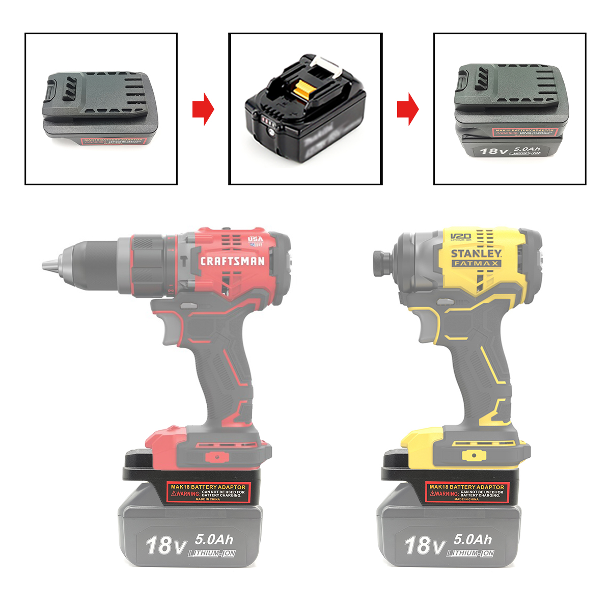 Battery Adapter Converter for  - Power Tools Stanley ulasan dan harga