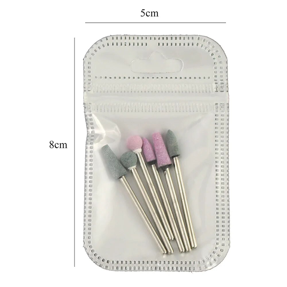 6pcs Nail Drill Bit Set Stone  - Power Tools Review ulasan dan harga