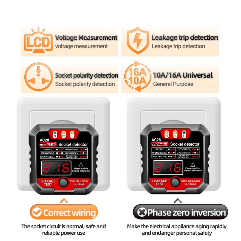 ANENG AC28 Socket Detector US/ - Power Tools Voltage ulasan dan harga