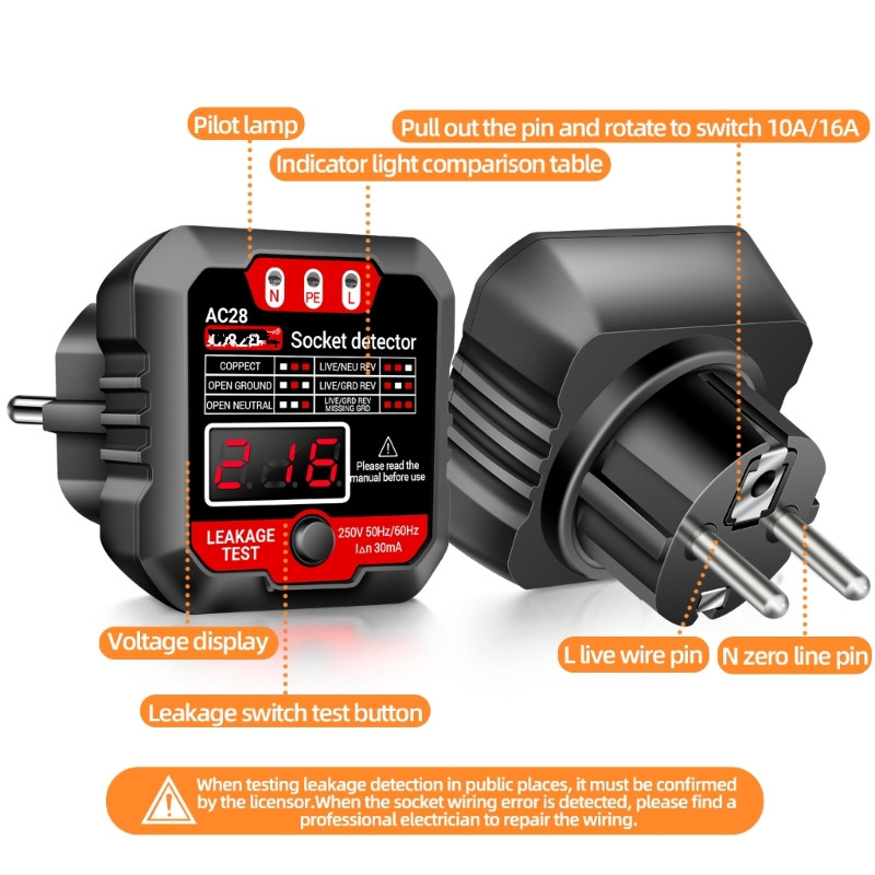 ANENG AC28 Socket Detector US/ - Power Tools Voltage ulasan dan harga