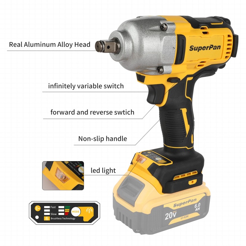 Brushless Cordless Impact Wren - Power Tools In Construction ulasan dan harga