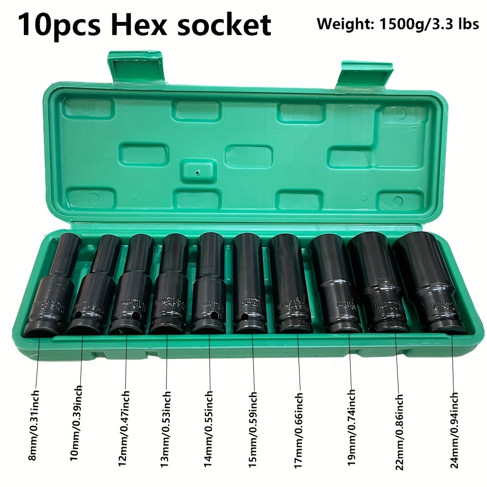 10pcs 1/2 Inch 8-24mm Power So - Power Tools List ulasan dan harga