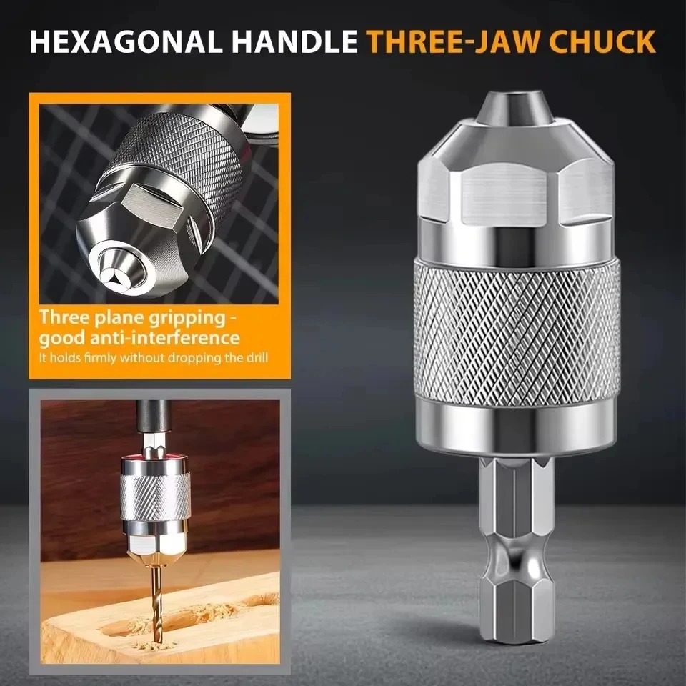 3-Jaw Keyless Drill Chuck Adap - Power Tools Review ulasan dan harga