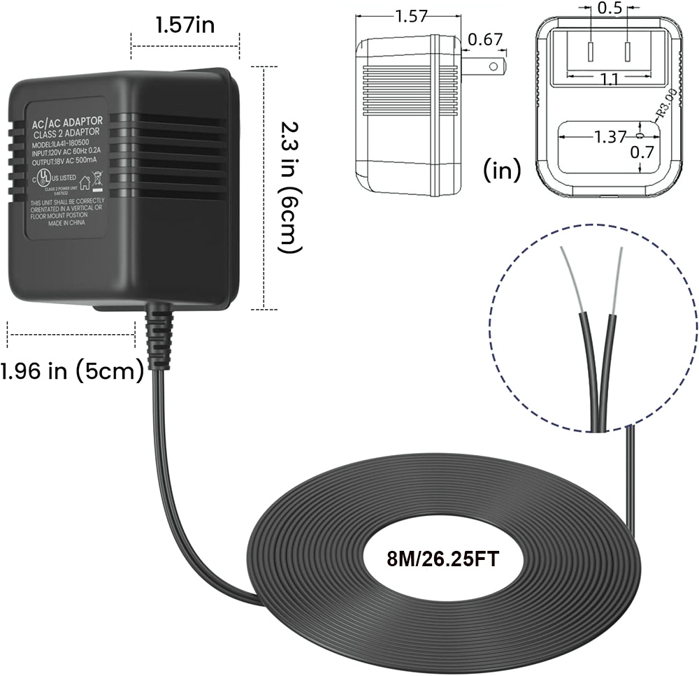 18V 500mA Doorbell Adapter, Vi - Power Tools List ulasan dan harga